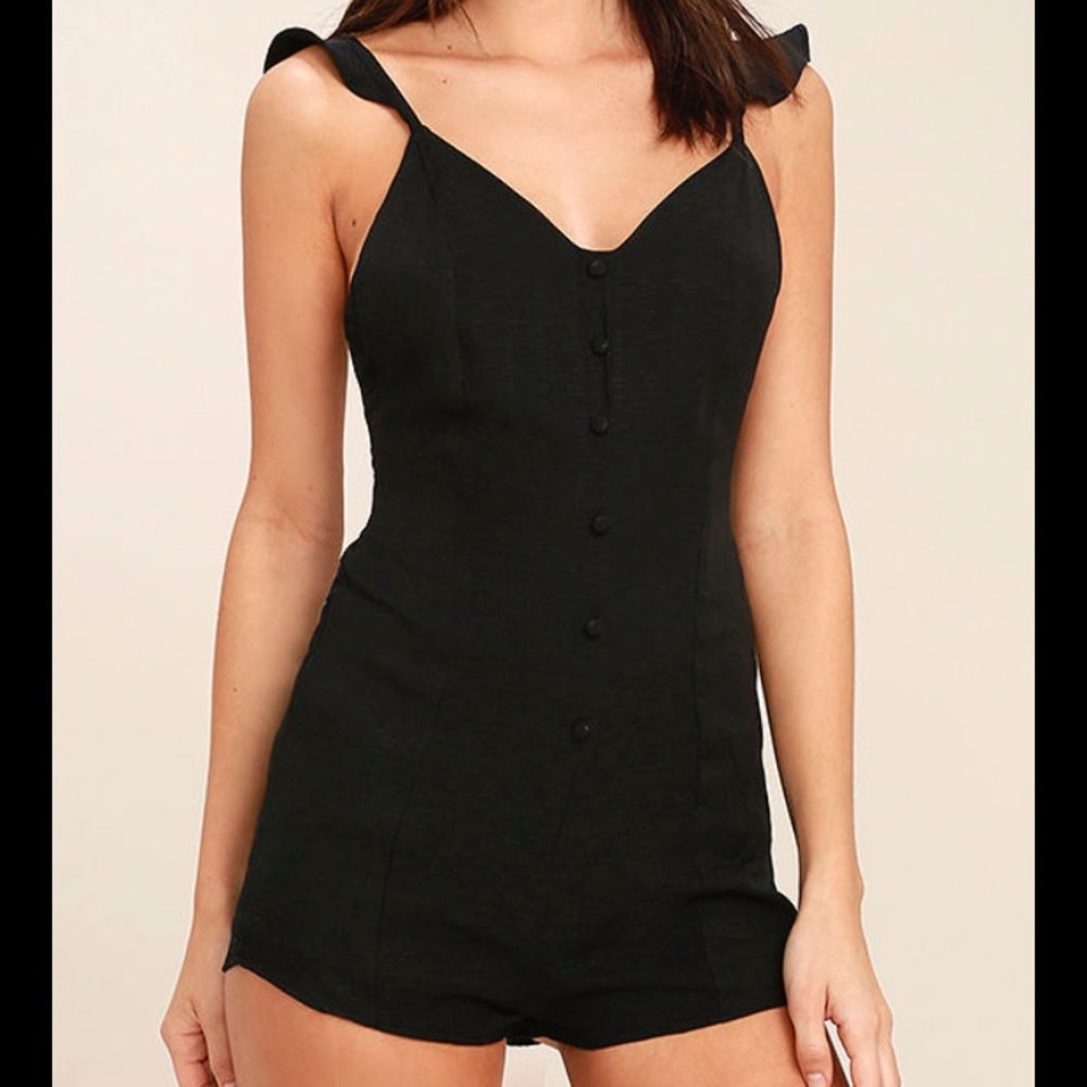 💋Lulus black romper